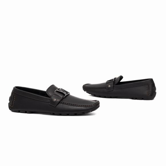 Louis Vuitton Men\'s Monte Carlo Buckle Moccasin Loafers Black Leather US 7.5 main image 14